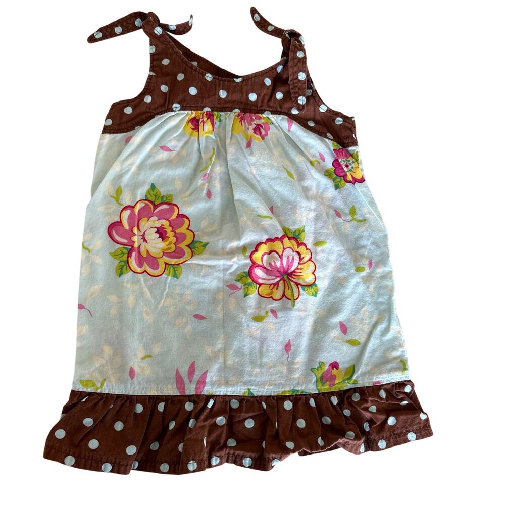 Vintage Inspired Handmade Mixed Print Mini Dress